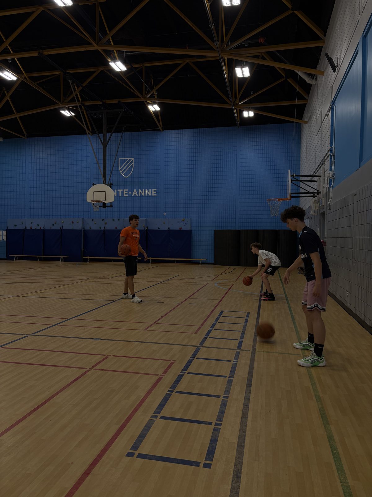 Ball-handling group session